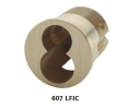 KSP 407LFIC-10 6/7 Pin Mortise Housing, Less Core, 1-1/8 In. Cylinder Length, Satin Bronze
