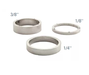 KSP 502-3-8-26D Solid Collar, 3/8 In., Satin Chrome