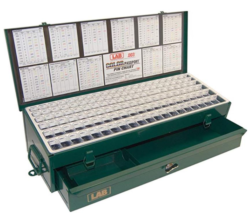 LAB EPD003 Super Wedge Pin Kit with Drawer, .003 System (Metal Wedge)