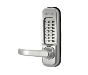 Lockey 1150-SC-R Pushbutton Lock 1150-SC-R, LEVER HEAVY DUTY, RIGHT HAND SATIN CHROME