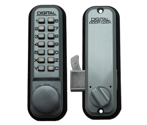 Lockey 2500-SC Mechanical Surface Hook Bolt 2500SC, Satin Chrome