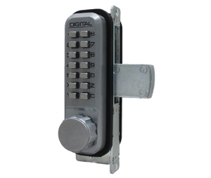 Lockey 2900-DC Mortise Combination Deadbolt Lock 2900-SC, Satin Chrome