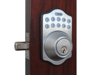 Lockey E-910-SC Electronic Digital Deadbolt Lock E-910-SC, Satin Chrome