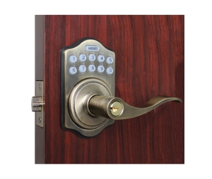 Lockey E-985-AB Electronic Digital Lever E-985-AB, Antique Brass