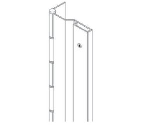 McKinney MCK-FS309-83-32D Pin and Barrel Continuous Hinge, Surface Mount, 83", Satin Stainless Steel