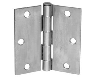 McKinney 1414426D 4" x 4" 1/4" Radius Residential Hinge - Satin Chrome Finish
