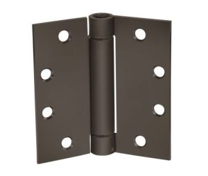McKinney 1502-4X4-10B 4" x 4" Single Acting Spring Hinge, Standard Weight, Full Mortise - Oil Rubbed Bronze Finish