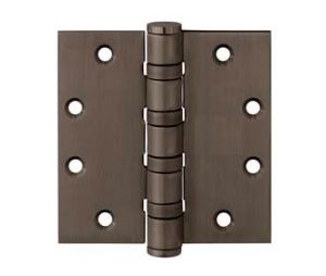 McKinney T4A3386-4-1-2X4-1-2-10B 4-1/2" x 4-1/2" Full Mortise Hinge, Heavy Weight, 5-Knuckle, Ball Bearing Hinge - Oil Rubbed Bronze Finish