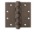 McKinney T4A3386-4-1-2X4-1-2-10B 4-1/2" x 4-1/2" Full Mortise Hinge, Heavy Weight, 5-Knuckle, Ball Bearing Hinge - Oil Rubbed Bronze Finish