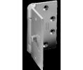 McKinney HTB78641226D 4-1/2" x 4-1/2" Full Mortise Hinge, Heavy Weight, 3-Knuckle Hinge, with Hospital Tips - Satin Chrome Finish