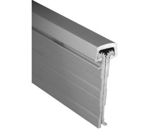 McKinney MCK25HD73CSER8 Continuous Gear Aluminum Hinge, Full Mortise, Short Leaf, Heavy Duty, 73", with 8" Electrically Modified Leaf - Clear Finish