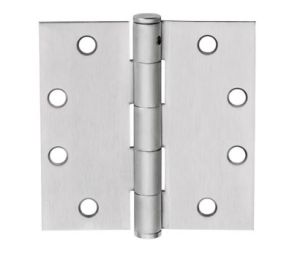 McKinney MP79 4.5X4.5 26 4-1/2" x 4-1/2" MacPro Hinge, Standard Weight, 5-Knuckle, Plain Bearing - Bright Chrome Finish