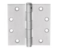 McKinney MP79 4.5X4.5 26 4-1/2" x 4-1/2" MacPro Hinge, Standard Weight, 5-Knuckle, Plain Bearing - Bright Chrome Finish