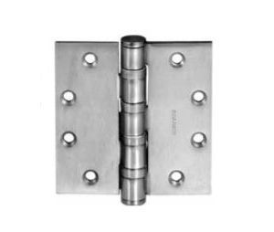 McKinney SP3386 73972 4 1/2" x 4 1/2" US32D Square Corner 4-1/2" x 4-1/2" StormPro Tornado Reistant Hinge - Satin Stainless Steel