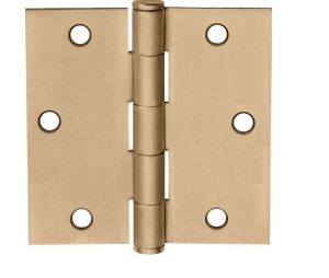 McKinney T2714-3-1-2X3-1-2-10 3-1/2" x 3-1/2" Full Mortise, Standard Weight, 5-Knuckle, Plain Bearing - Satin Bronze Finish