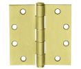McKinney TA2714-4-1/2" X 4-P-NRP 4-1/2" x 4" Full Mortise Hinge, Standard Weight, 5-Knuckle, Plain Bearing, Non Removable Pin - Prime Coat Finish