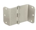 McKinney T289531215 3-1/2" Residential Grade Swing Clear Hinge with 5/8" Radius - Satin Nickel Finish