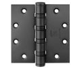 McKinney T4A3386412D4 4-1/2" x 4-1/2" Full Mortise Hinge, Heavy Weight, 5-Knuckle, Ball Bearing, - Black Powder Coat Finish