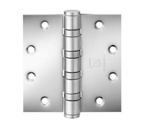 McKinney T4A3386-4-1-2X4-1-2-26 4-1/2" x 4-1/2" Full Mortise, 5-Knuckle, Heavy Weight, Ball Bearing - Bright Chrome Finish