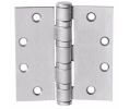McKinney T4A378641226DNRP 4-1/2" x 4-1/2" Full Mortise Hinge, Heavy Weight, 5-Knuckle, Ball Bearing, Non Removable Pin - Satin Chrome Finish