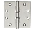 McKinney TA2314-4-1-2X4-1-2-32D 4-1/2" x 4-1/2" Full Mortise, Standard Weight, 5-Knuckle, Ball Bearing - Satin Stainless Steel Finish