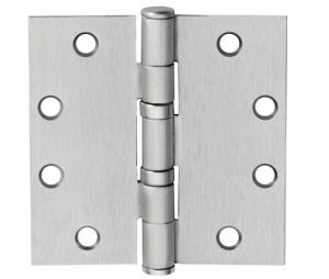 McKinney TA2714-3-1-2X3-1-2-26D 3-1/2" x 3-1/2" Full Mortise Hinge, Standard Weight, 5-Knuckle, Ball Bearing - Satin Chrome Finish