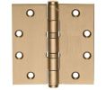 McKinney TA2714-4-1/2 x 4-1/2-10-NRP 4-1/2" x 4-1/2" Full Mortise Hinge,Standard Weight, 5-Knuckle, Ball Bearing, Non Removable Pin - Satin Bronze Finish