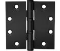 McKinney TA2714412BSP 4-1/2" x 4-1/2" Full Mortise hinge, Standard Weight, 3-Knuckle, Non Removable Pin - Black Suede Powder Coat Finish