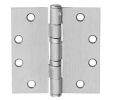McKinney TA2714-4X4-26D-NRP 4" x 4" Full Mortise Hinge, Standard Weight, 5-Knuckle, Ball Bearing, Square Corner, Non Removable Pin - Satin Chrome Finish