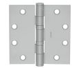 McKinney TA2714-5X5-P-NRP 5" x 5" Full Mortise Hinge, Standard Weight, 5-Knuckle, Ball Bearing, Square Corner, Non Removable Pin - Prime Coat Finish