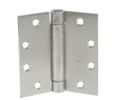 McKinney 1552-4-1-2X4-1-2-32D 4-1/2" x 4-1/2" Spring Hinge Single Acting, Standard Weight, Full Mortise - Satin Stainless Steel Finish