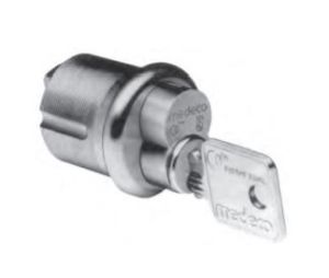 Medeco 31W0100-06-G3P LFIC Core, Biaxial, Yale Format, 6-Pin, G3 Keyway, Pinned, Satin Brass