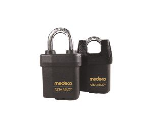 Medeco 54-51F00-00S Padlock, Indoor/Outdoor, 5/16" Dia. X 2-3/8" Clearance Shackle, 00 Keyway, Sub-Assembled, Non-Key Retaining