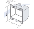 MS Sedco 255R 2-Gang Recessed Mount Box