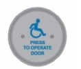 MS Sedco 59R6HSS Door Activation Switch, 6" Round Stainless Steel Switch