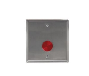 MS Sedco 614SS Extreme Duty Door Activation Switch, 1" Diameter Red Piezo Button Switch