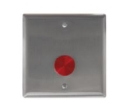 MS Sedco 614SS Extreme Duty Door Activation Switch, 1" Diameter Red Piezo Button Switch