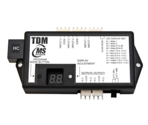 MS Sedco TDMHC Time Delay Module, Provides up to 4 Inputs, Can be Converted to Sequential Relay Outputs, Each Output Adjustable 0-99 Seconds, High Current