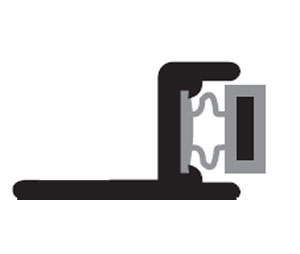 National Guard Products 149MB-108-SET 108" Gold Anodized Magnetic Astragal Set