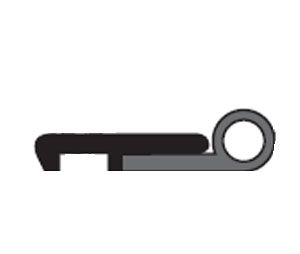 National Guard Products 150UA4084 40" X 84" Perimeter Seal Set - Clear Anodized Aluminum with Polyurethane Insert