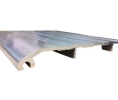 National Guard Products 426E-72-SIA 72" Mill Finish Aluminum Saddle Threshold, Slick it ain't slip resistant
