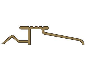 National Guard Products 483BRDKB72 72" Dark Bronze Interlocking Threshold