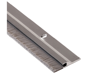 National Guard Products 600A-108 108" Anodized Aluminum Nylon Brush Door Sweep