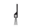 National Guard Products 600A-96-BLK-BRUSH 96" Anodized Aluminum Door Sweep with Black Nylon Brush