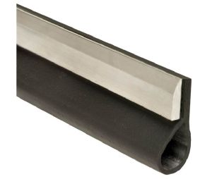 National Guard Products 81369N15 Mill Finish Aluminum 180" Length Overhead Door Bottom Seal with Neoprene Insert