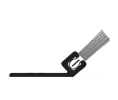 National Guard Products A626DKB-72X84 72" x 84" Perimeter Seal Set - Dark Bronze Anodized Aluminum with Nylon Brush Insert
