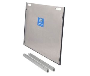 National Guard Products FS22 44" Flood Shield for Doors, Anodized Aluminium Housing, 24" Height with 22" Flood Protection, 44" Length