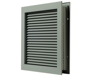 National Guard Products L700RX14X14 Self-Attaching, No Vision Door Louver for 1-3/4" Thick Doors, 14" x 14" Frame Size