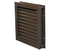 National Guard Products L1900DKB18X12 18" x 12" Fusible Link Louver for 1-3/4" 90 Minute Fire Rated Doors - Dark Bronze