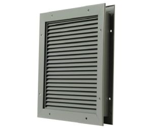 National Guard Products L700BF24X6 24" x 6" No Vision Door and Partition Louver for 1-3/4" Door - Prime Coat